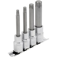 Draper 4 Piece 1/2" Drive Torx Socket Bit Set