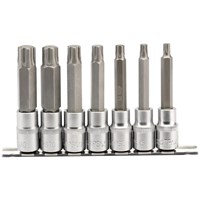 Draper 7 Piece 1/2" Drive Torx Plus Socket Bit Set