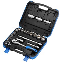 Draper 24 Piece 1/2" Drive Hex Socket Set Metric