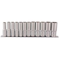 Draper 12 Piece 1/2" Drive Deep Hex Socket Set Metric