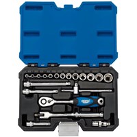 Draper 20 Piece 1/4" Drive Hex Socket Set Metric