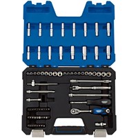 Draper 75 Piece 1/4" Drive Hex Socket Set Metric and Imperial