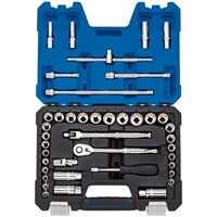 Draper Expert 41 Piece 3/8" Drive Bi Hex Socket Set Metric and Imperial