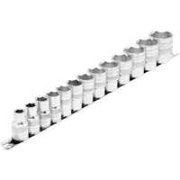 Draper Expert 13 Piece 1/2" Drive Socket Set Imperial on Rail