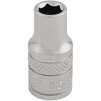 Draper 1/4" Drive Satin Finish Hexagon Socket Metric