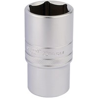 Draper 1/2" Drive Satin Finish Deep Hexagon Socket Metric