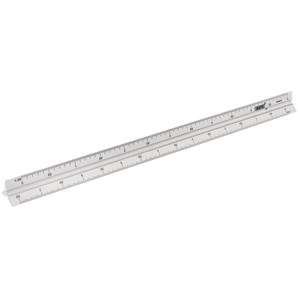 Draper Aluminium Triangle Scale Graduations Ruler | Rulers