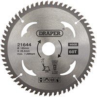 Draper TCT Laminate and Wood Cutting Circular Saw Blade