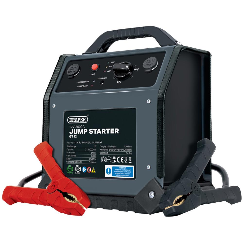 Draper GT12 Jump Starter Power Pack