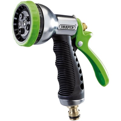 Draper 7 Pattern Aluminium Garden Watering Spray Gun