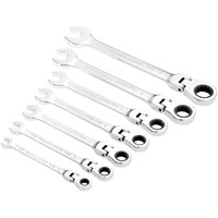 Draper 7 Piece Hi Torq Flexible Ratchet Combination Spanner Set