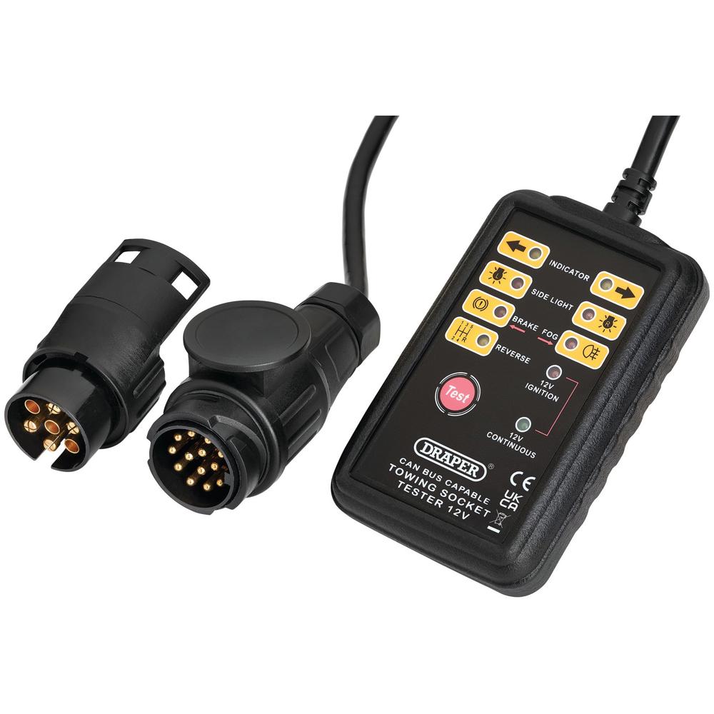 Draper TST13C CAN Bus 13 and 7 Pin Towbar Socket Tester