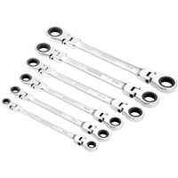 Draper Hi Torq 6 Piece Flexible Head Double Ring Ratchet Spanner Set