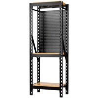 Bunker 17 Piece Modular 3 Tier Hardwood Shelf Racking Unit 