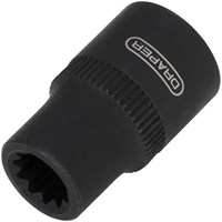 Draper 3/8" Drive 11 Point HGV Brake Caliper Socket 