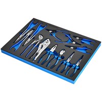 Bunker 13 Piece Pliers Set in EVA Foam Inlay 