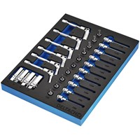 Bunker 20 Piece 3/8" Drive Spark and Glow Plug Socket Set in EVA Foam Inlay 