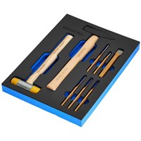 Bunker 8 Piece Hammer and Pin Punch Set in EVA Foam Inlay 