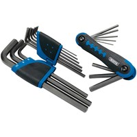 Draper 17 Piece Hexagon Allen Key Set Metric