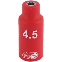 Draper 1/4" Drive VDE Fully Insulated Hexagon Socket Metric