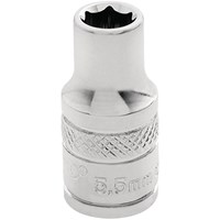 Draper 1/4" Drive Polished Finish Hexagon Socket Metric