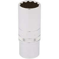 Draper 3/8" Drive Polished Finish Hi-Torq Deep Bi Hexagon Socket Metric