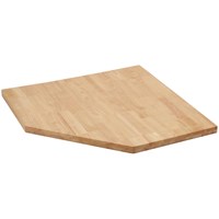 Bunker Modular Hardwood Worktop for Corner Cabinet