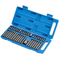 Draper Expert 40 Piece 1/2" and 3/8" Drive Hexagon Bit Set