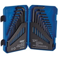 Draper 30 Piece Long Hexagon Allen Key Set Metric and Imperial