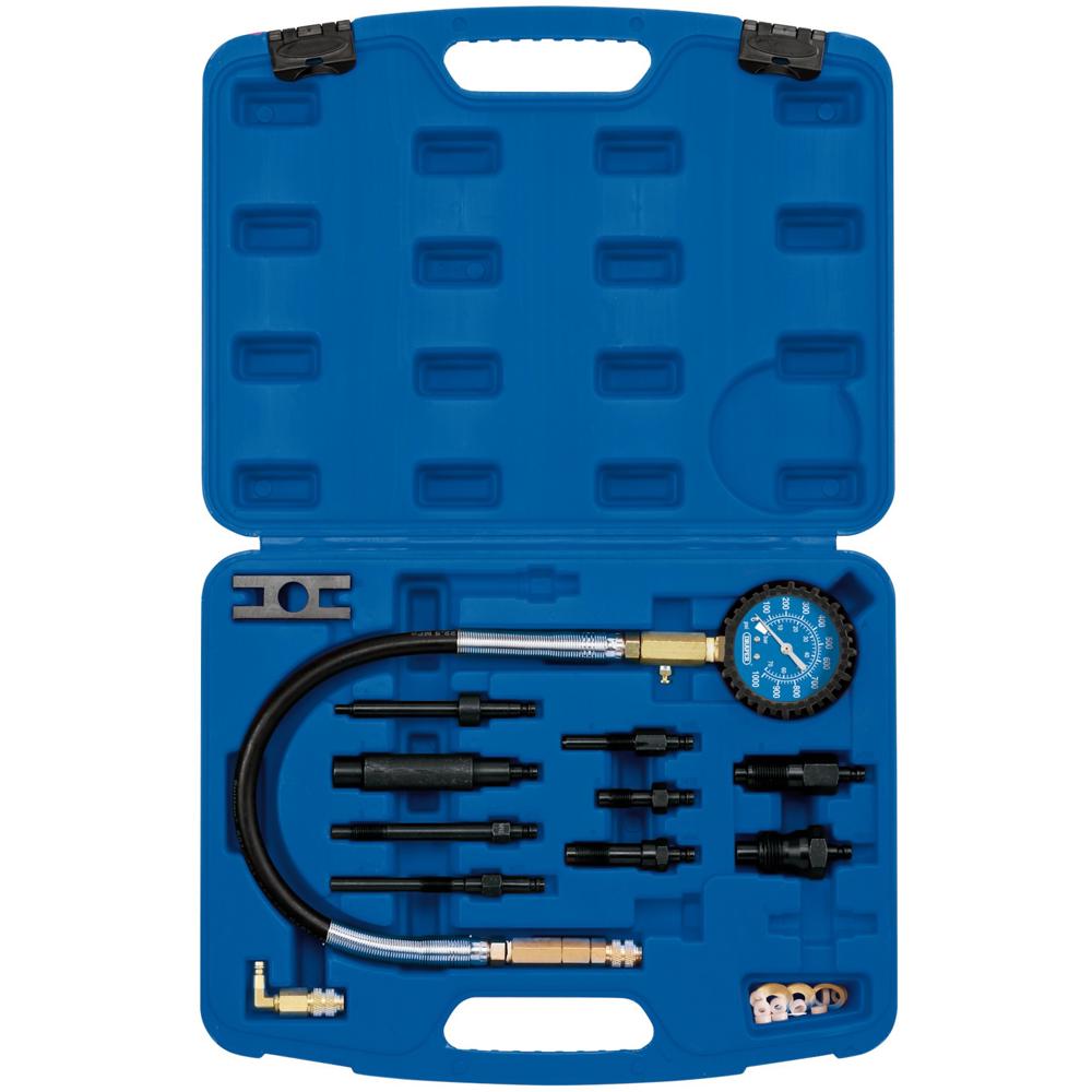Draper 12 Piece Diesel Compression Test Tool Kit