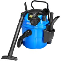 Draper WDV18 Wall Mountable Wet and Dry Vacuum Cleaner 