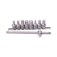 Draper 10 Piece 3/8" Drive Drain Plug Key Set