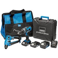 Draper Storm Force 2 Piece 20v Cordless Ultimate Power Tool Kit 