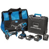 Draper Storm Force 2 Piece 20v Cordless Workshop Power Tool Kit 