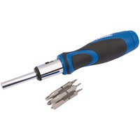 Draper Ratchet Screwdriver and 12 Piece Bit Set