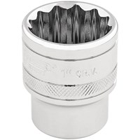 Draper 3/8" Drive Polished Finish Hi Torq Bi Hexagon Socket Imperial