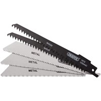 Draper 5 Piece Wood and Metal Cutting Reciprocating Sabre Saw Blade Set