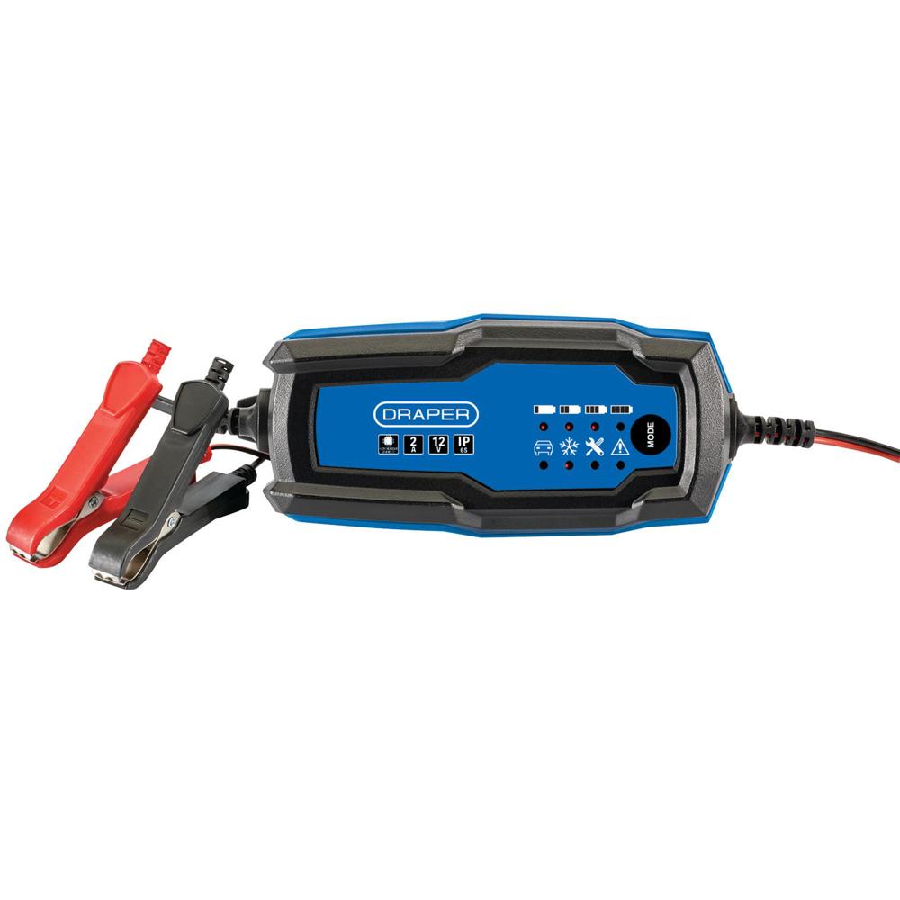 Draper BC12 Smart Charger and Battery Maintainer 12v 2A