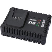 Draper Fast Battery Charger for D20 20v Cordless Lithium Ion Batteries 
