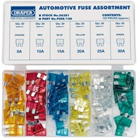 Draper 120 Piece Automotive Fuse Assortment