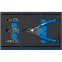 Draper 5 Piece Interchangeable Circlip Plier Set In Eva Insert Tray