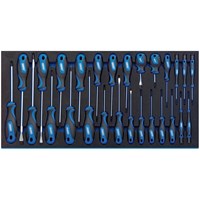 Draper 27 Piece Soft Grip Screwdriver Set In Eva Insert Tray