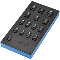 Draper 15 Piece 1/2" Drive Impact Socket Set In Eva Insert Tray