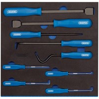 Draper 9 Piece Scraper, Hook and Pick Set In Eva Insert Tray