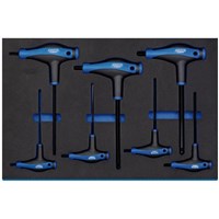 Draper 7 Piece T Handle Ball End Hexagon Key Set In Eva Insert Tray
