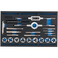 Draper 22 Piece Tap and Die Set Metric / BSP in EVA Insert Tray
