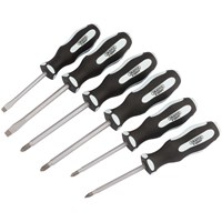 Draper 6 Piece Pound Thru Soft Grip Screwdriver Set