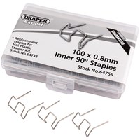 Draper Bent Castle Staples for Hot Staplers