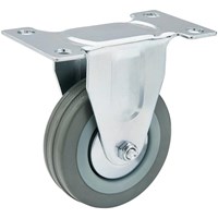 Draper Fixed Plate Fixing Rubber Wheeled Castor