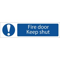 Draper Fire Door Keep Shut Sign